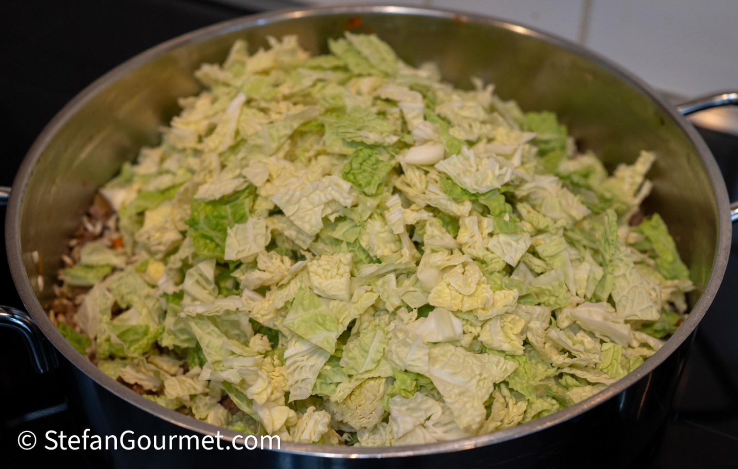 Risotto with Savoy Cabbage and Italian Sausage Recipe